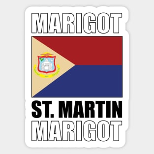 Flag of St Martin Sticker